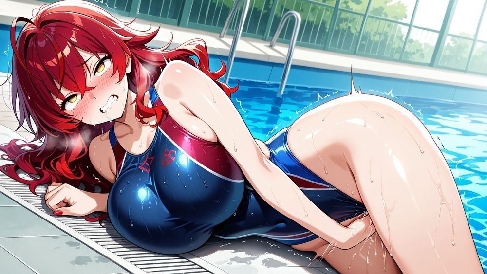爆乳茶赤水泳美女がコーチと秘密契約で淫らな個人レッスン【4K】のサンプル画像 5