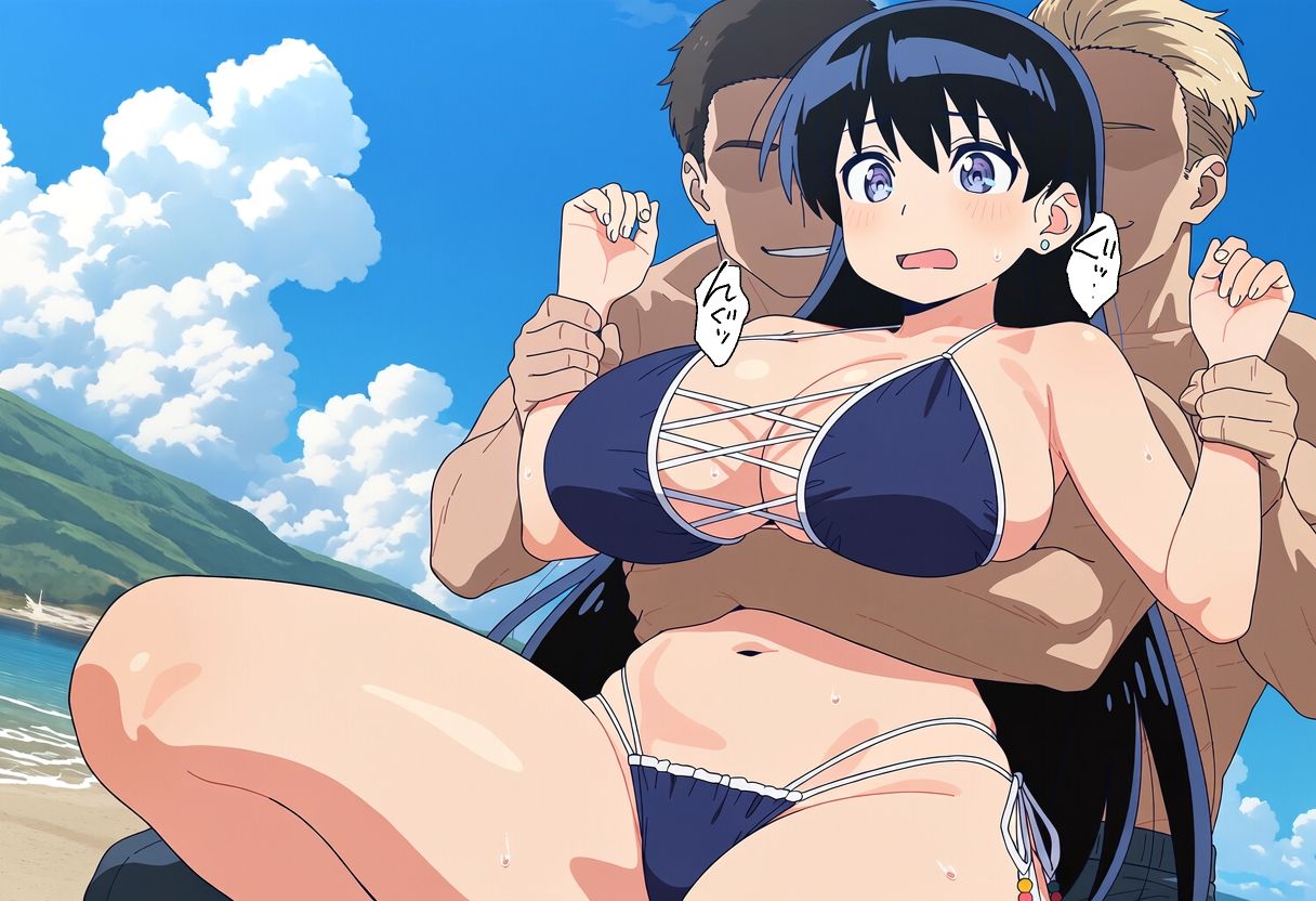 水着の鉱物女子とラブラブエッチ&NTRエッチのサンプル画像 4