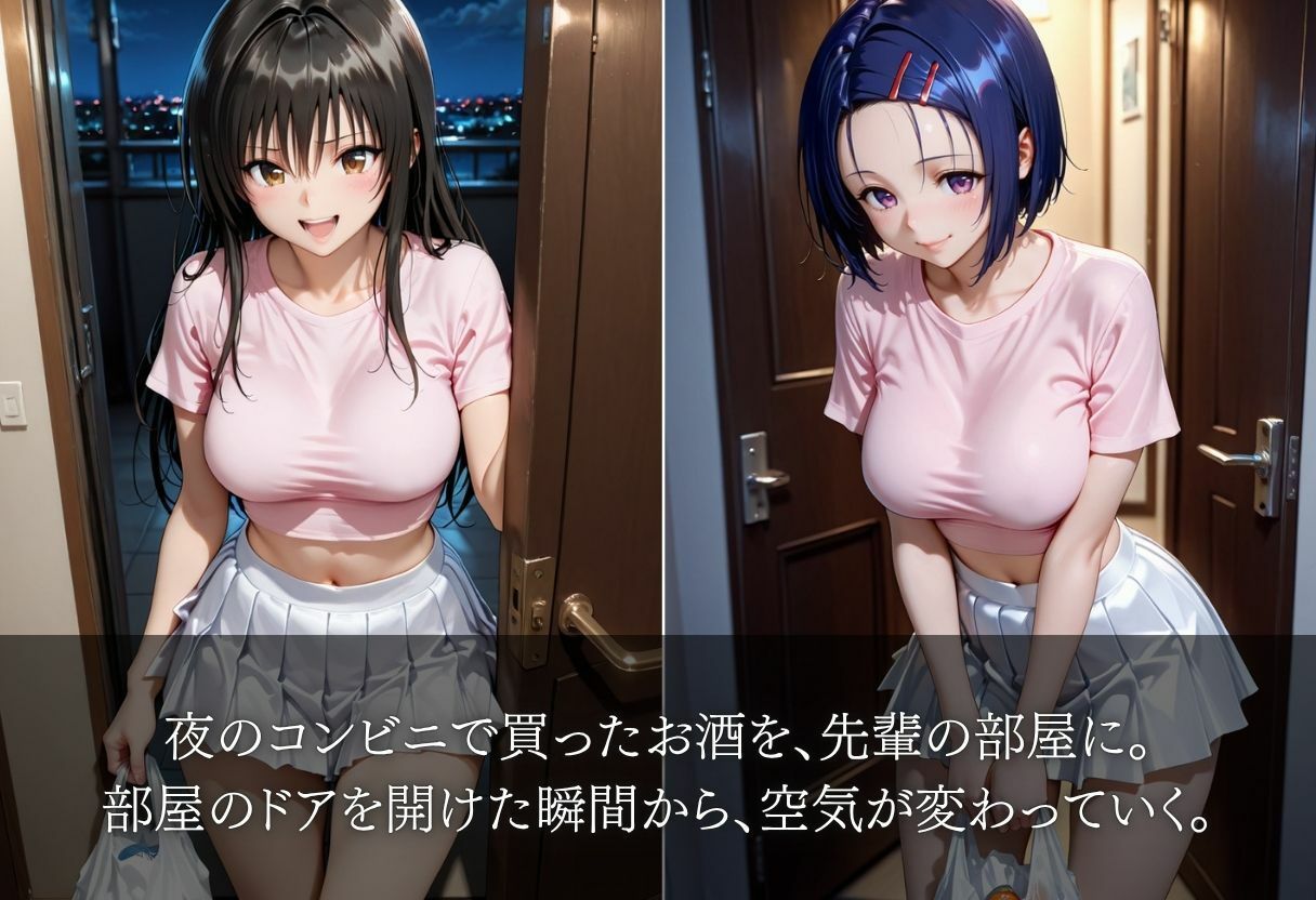 【夜だけの言い訳】酔ったまま、先輩の部屋で…のサンプル画像 1