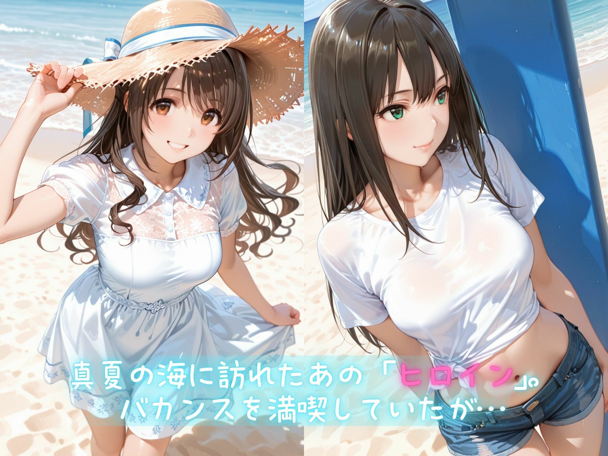 メス堕ちヒロイン  〜 り●＆う●き 夏の海編 〜 画像1