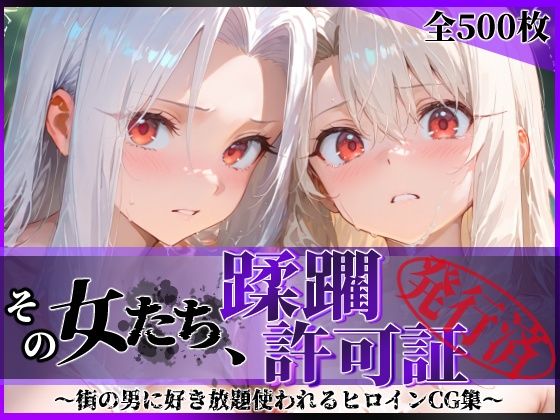 その女たち、蹂躙許可証発行済み -街の男たちに好き放題使われるヒロインCG集- イ●ヤ＆ア●リ編の商品画像