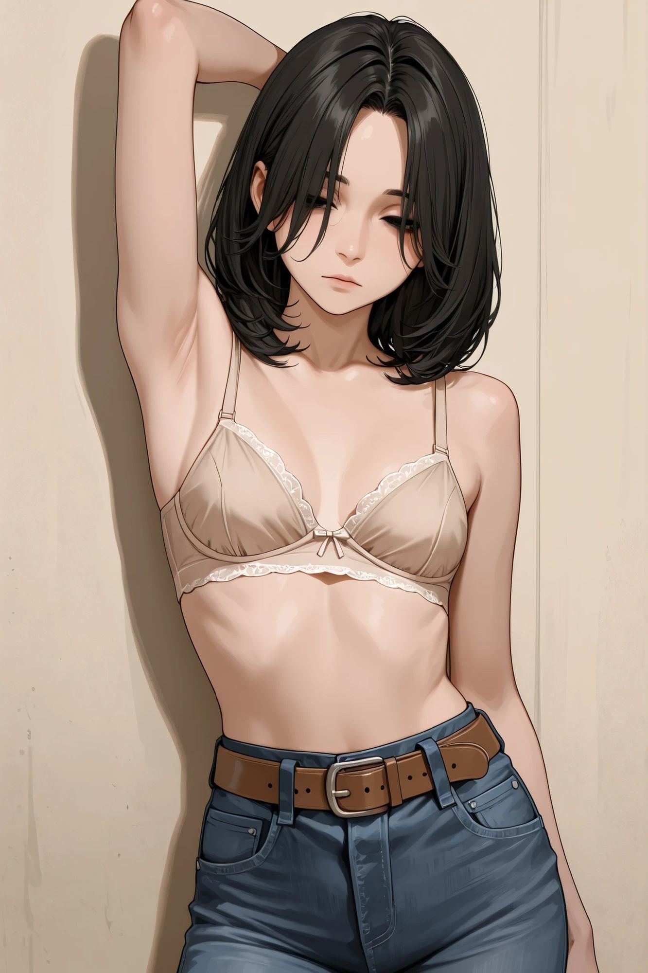 【AIイラスト集】クール系人妻メイド美香の日常〜言いなりファッションショー〜のサンプル画像 3