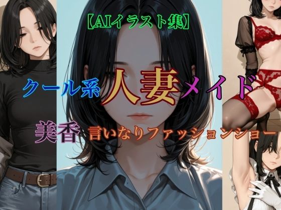 【AIイラスト集】クール系人妻メイド美香の日常〜言いなりファッションショー〜の商品画像