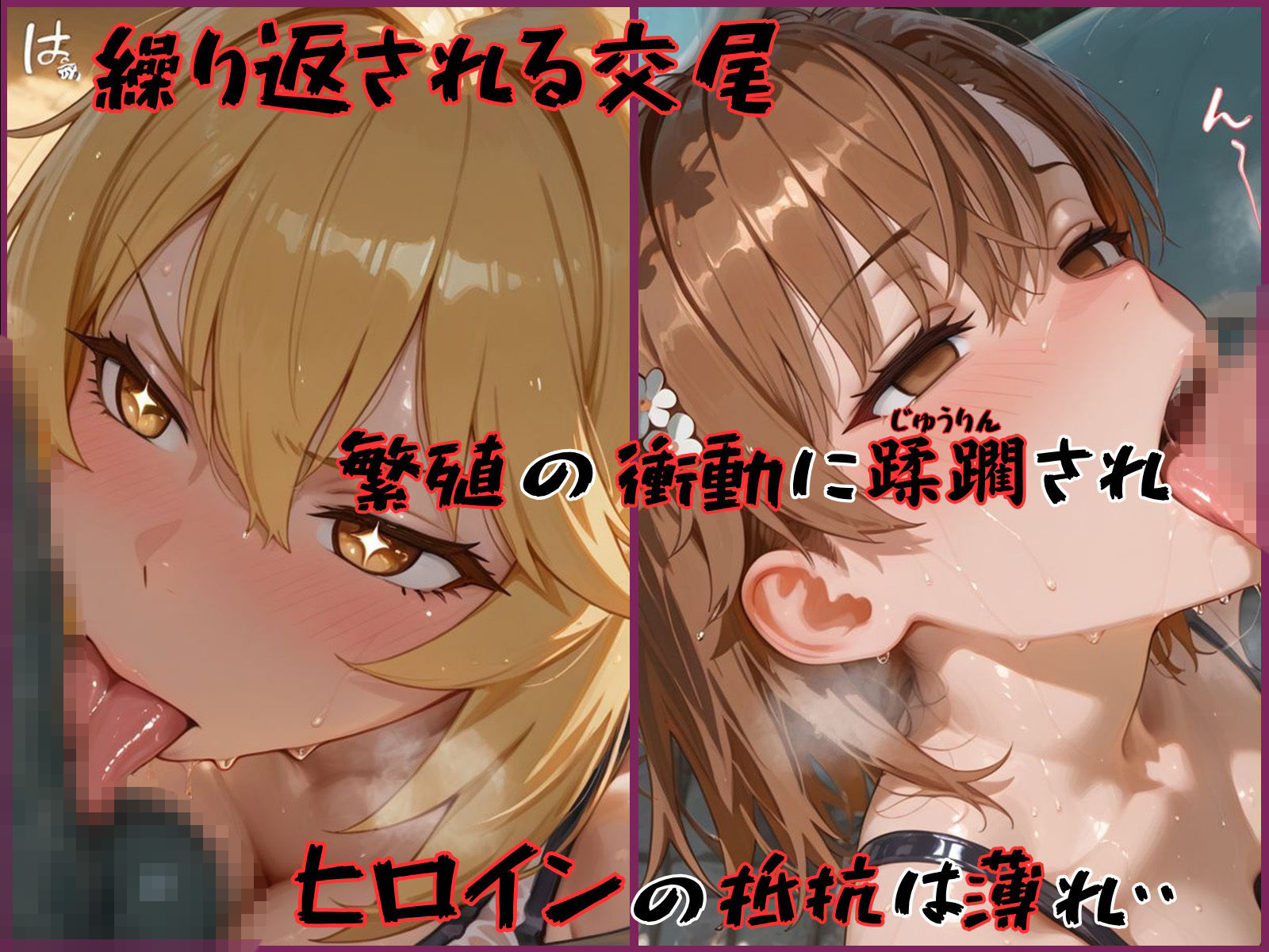 異種姦ヒロインズ‐色んな魔物にオナホにされるヒロインたち - 御坂〇琴＆食蜂〇祈編 画像8