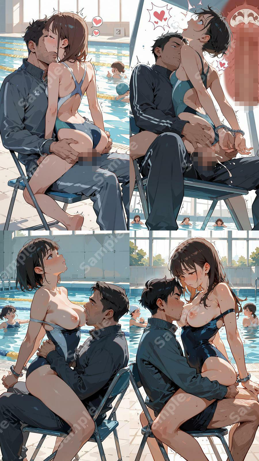 体育教師と女子学生の対面座位マンツーマン指導 画像6