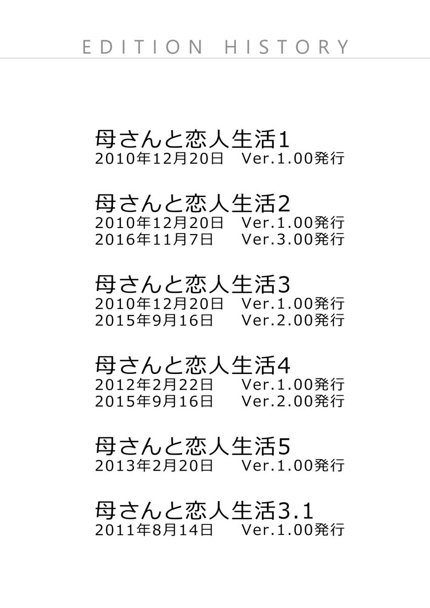 母さんと恋人生活 1〜5セットのサンプル画像 6
