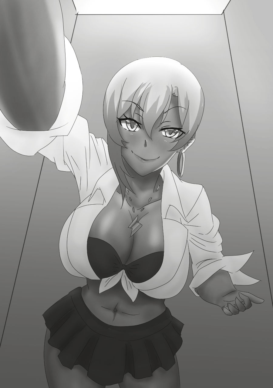 サンプル画像1:黒ギャルR子ちゃんのハメパコ日記！ [作品ID:d_128033]