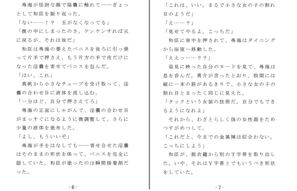 サンプル画像2:姪奴と甥奴（後編）～繁殖奴隷にされる姉と男の娘に改造される弟 [作品ID:d_128175]
