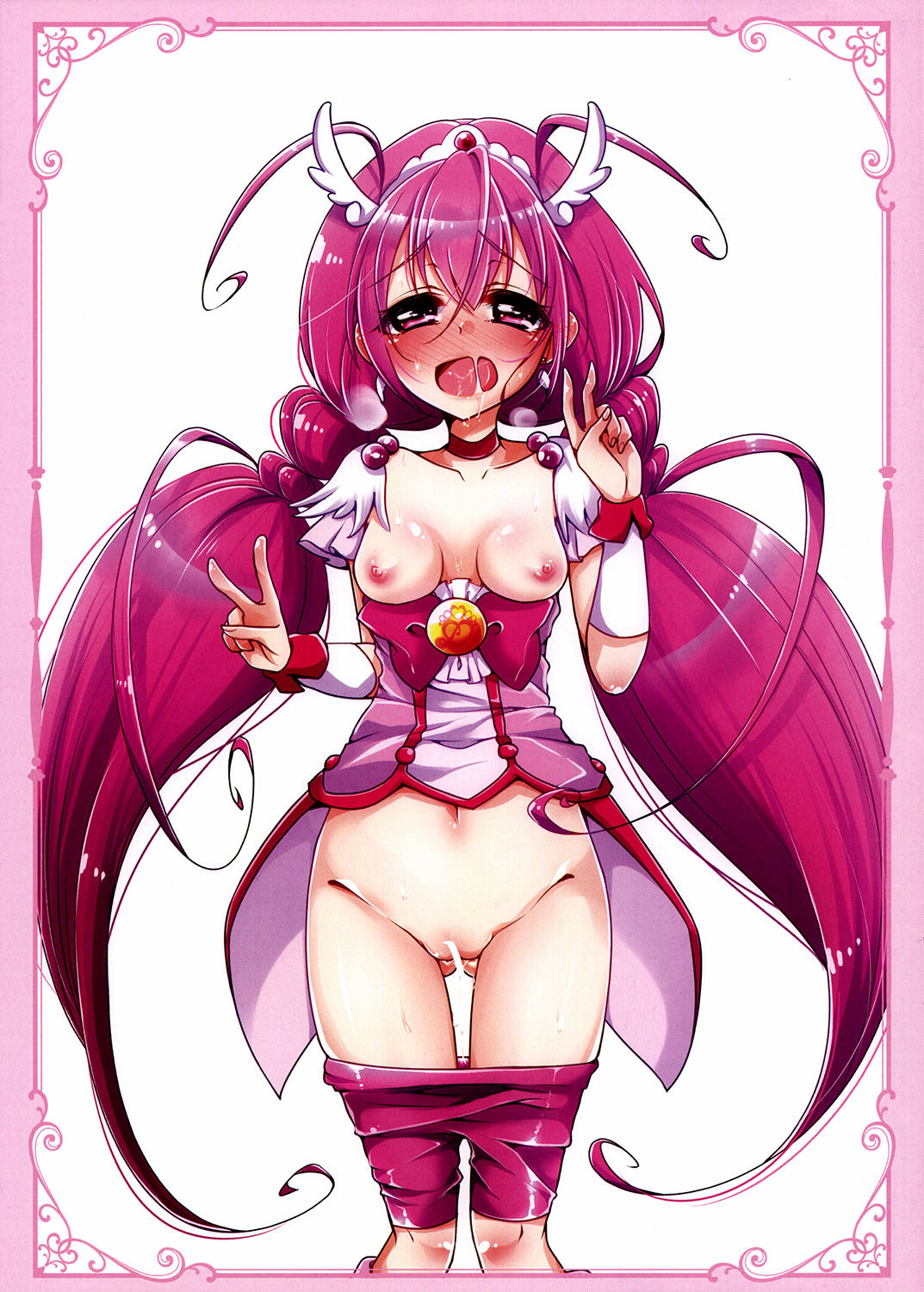 サンプル画像2:キュアトロ！ ～プ○キュアにトロ顔させてみた～ [作品ID:d_129254]