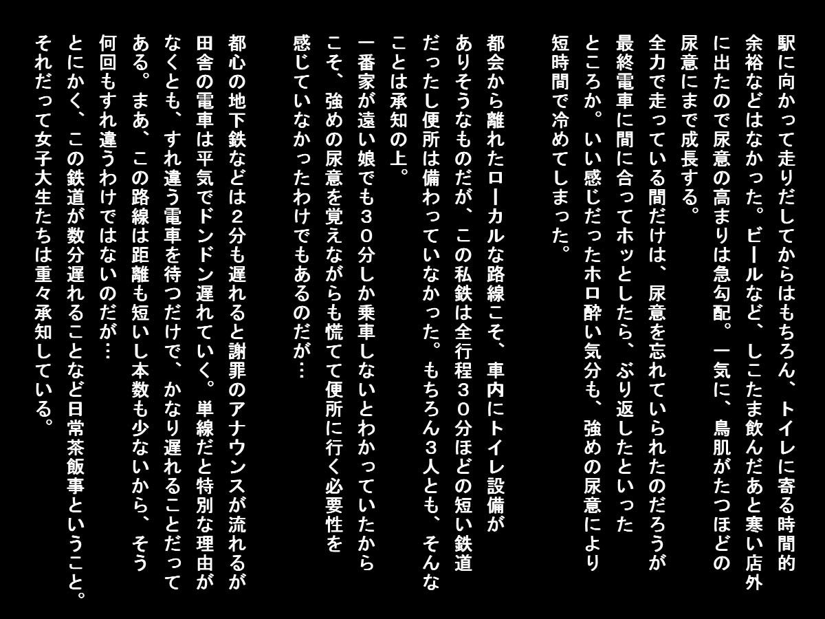 サンプル画像1:しこたまビール飲み終電とび乗った女子大生vs.尿意 [作品ID:d_129311]
