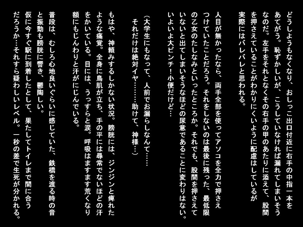 サンプル画像4:しこたまビール飲み終電とび乗った女子大生vs.尿意 [作品ID:d_129311]