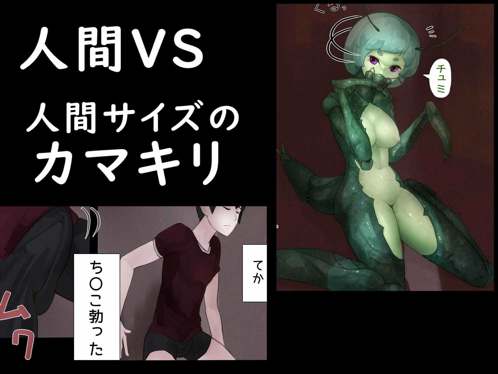 サンプル画像1:カマキリとせっくす ーヒト化ウイルス感染報告記録ー [作品ID:d_130558]