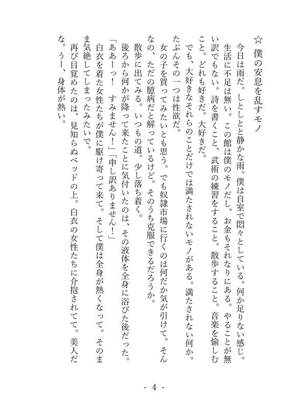 サンプル画像2:静寂のハーレム [作品ID:d_131901]