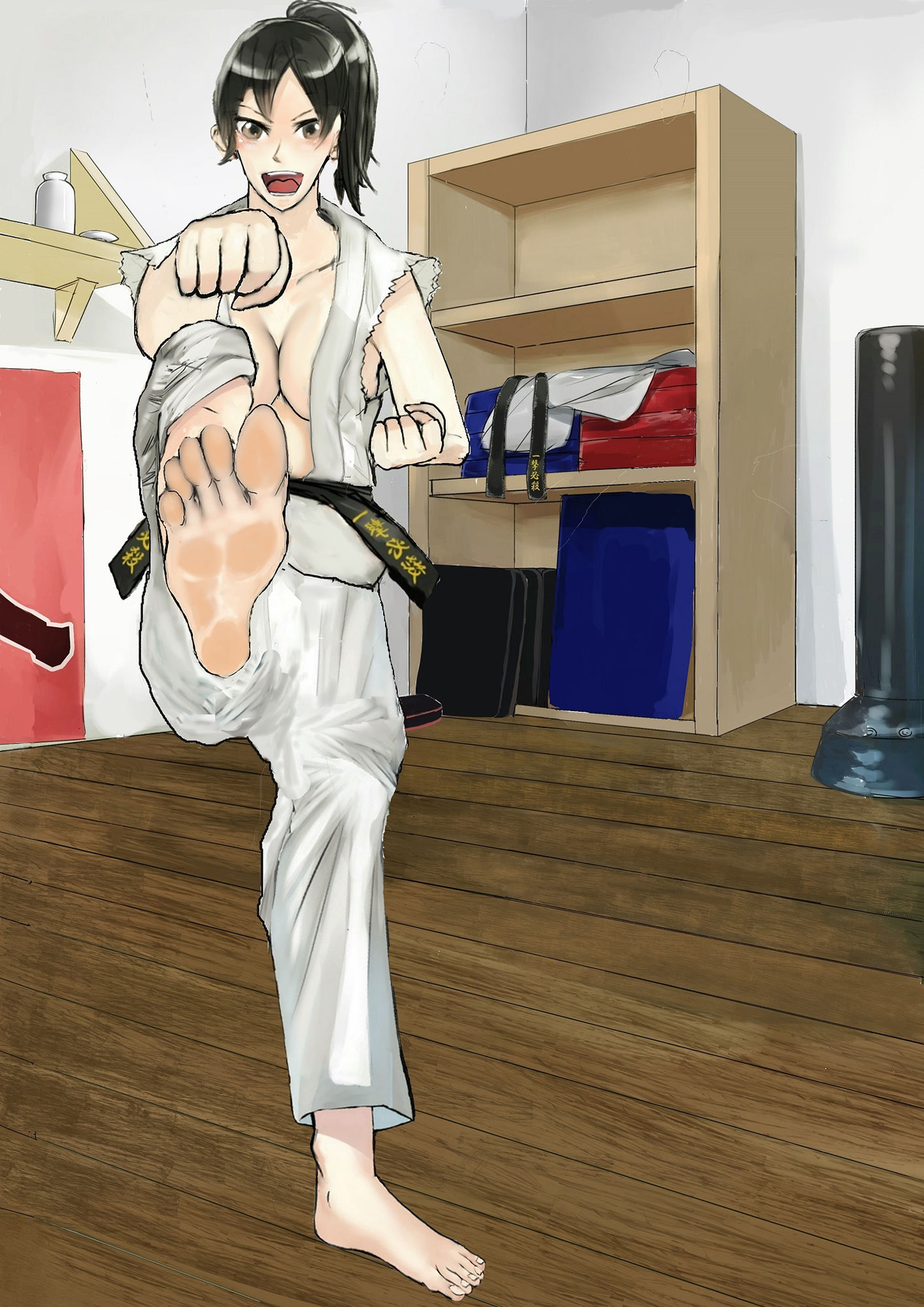 サンプル画像2:空手ラブストーリー10 型を演じる麻里 (拳) [d_134744]