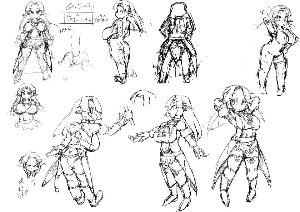 サンプル画像4:MASTER VOLUME SNS作品＋設定資料ラフ集 (MasterVolume) [d_135678]