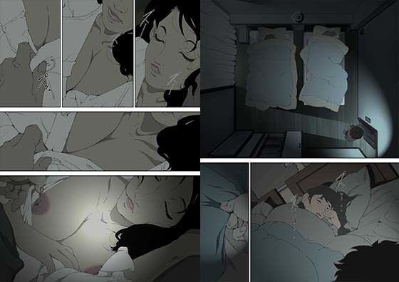 サンプル画像2:両親が寝ている寝室に忍び込み、母親に夜這いをかける息子の話。(SAYA PRODUCTS) [d_136565]