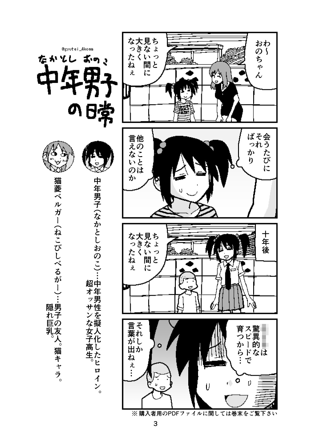 サンプル画像1:中年男子の日常（1＋2）(牛肉帝国) [d_136739]