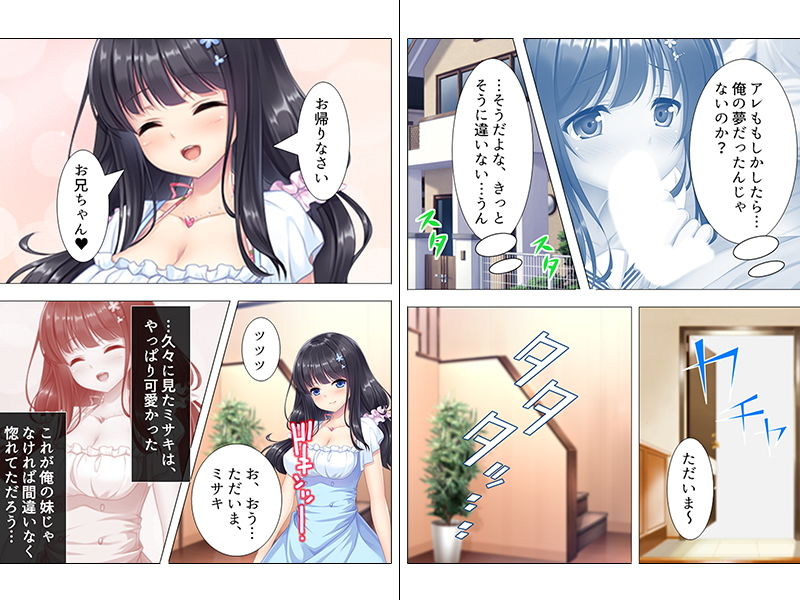 サンプル画像1:帰省中の俺に中出しを迫る、エロ可愛い巨乳妹 上巻(アロマコミック) [d_141625]