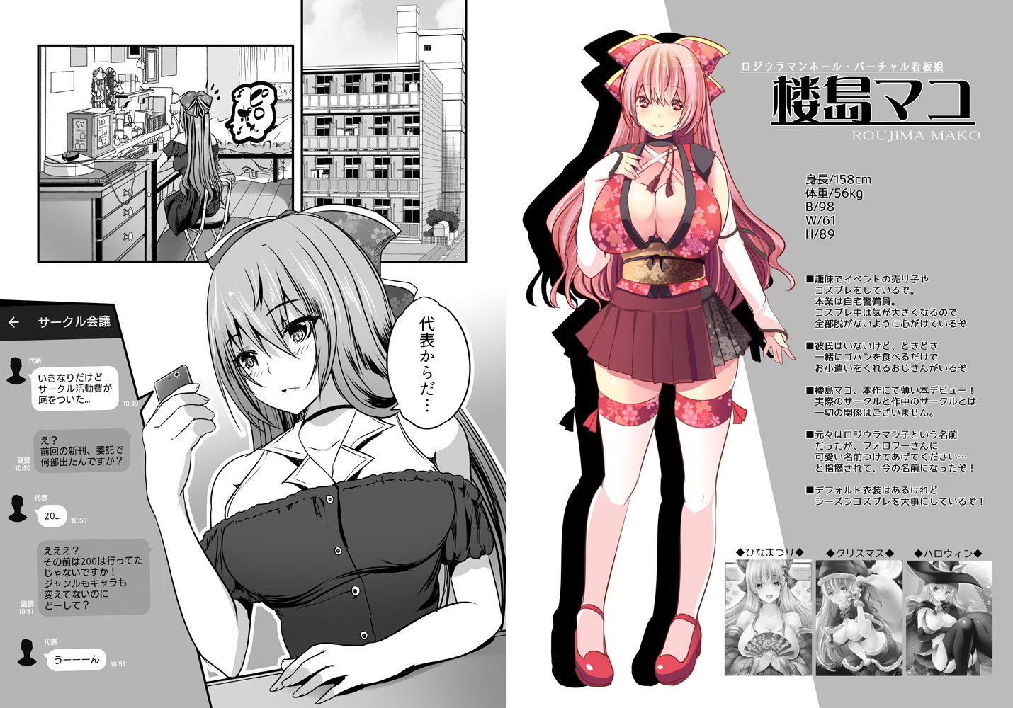 サンプル画像2:楼島マコのえっちなおシゴトやってみた！(ロジウラマンホール) [d_146876]