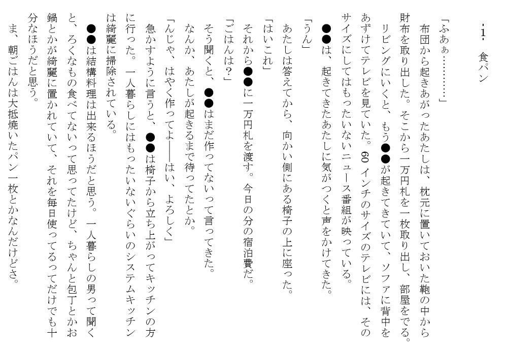 サンプル画像1:家出JKに催眠術かけて食ザーさせる話(上下荘) [d_149345]