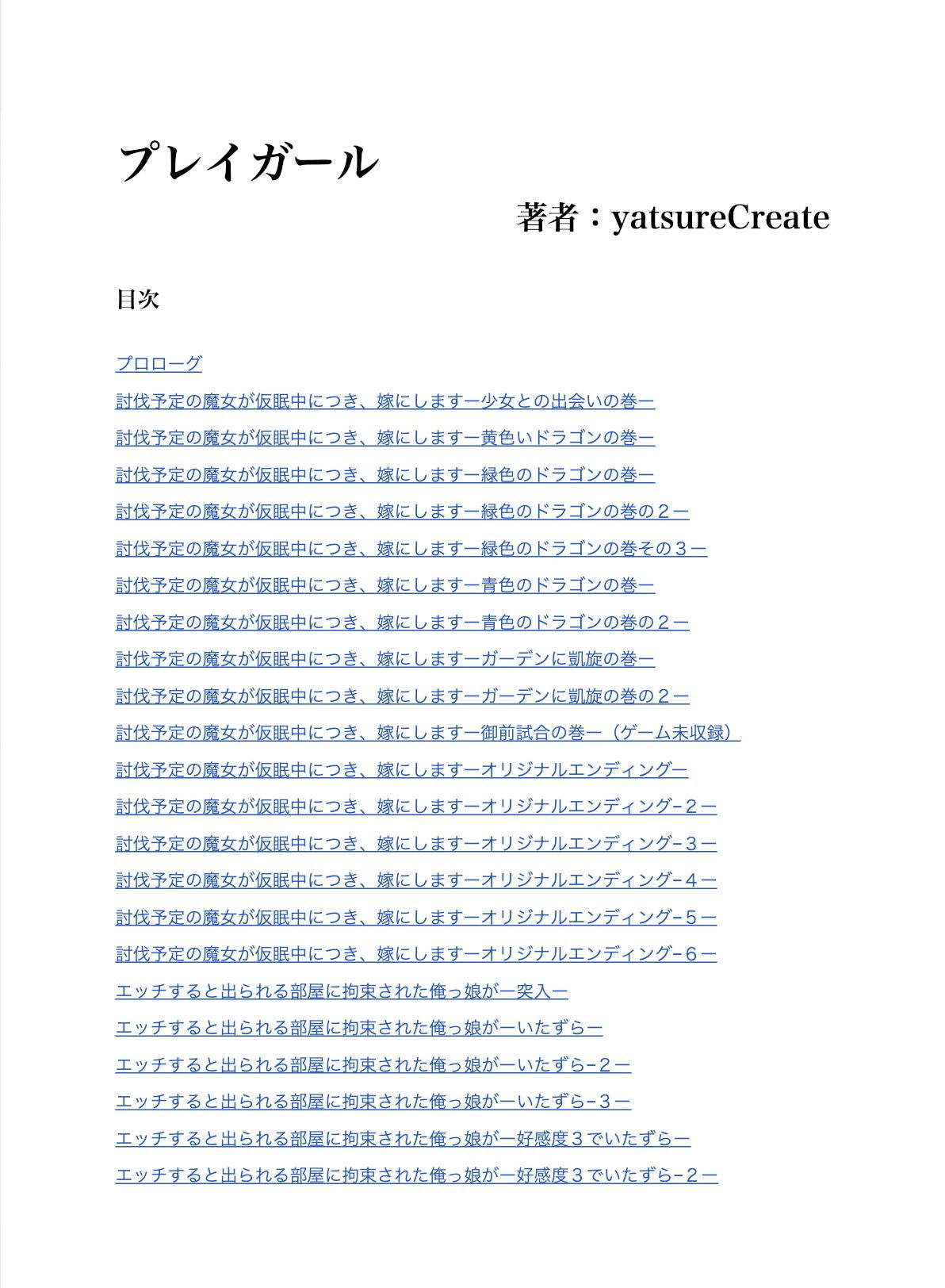 サンプル画像1:【ノベル】プレイガール(yatsureCreate) [d_152502]