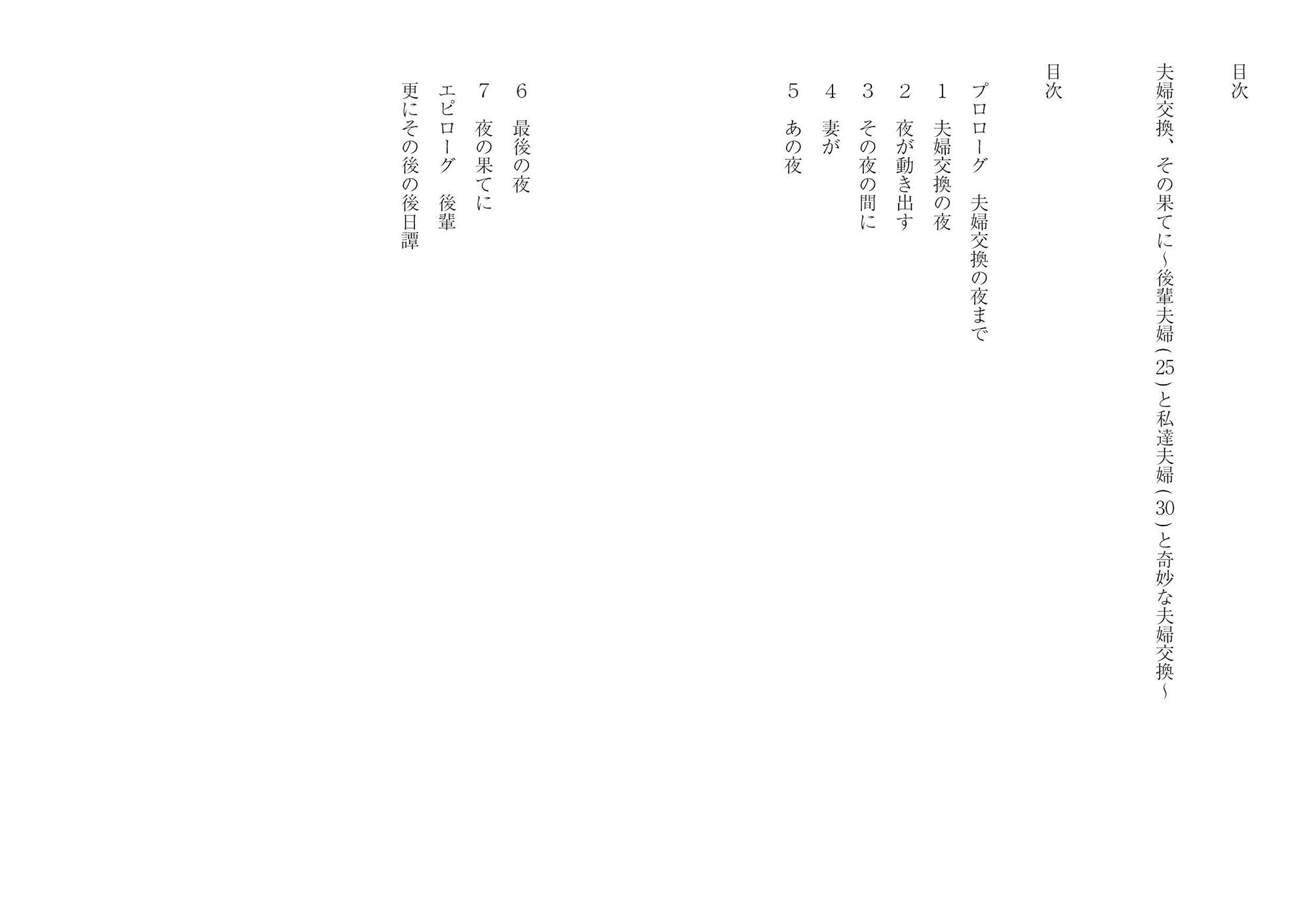 サンプル画像1:夫婦交換、その果てに～後輩夫婦（25）と私達夫婦（30）と奇妙な夫婦交換～(穴月) [d_155295]