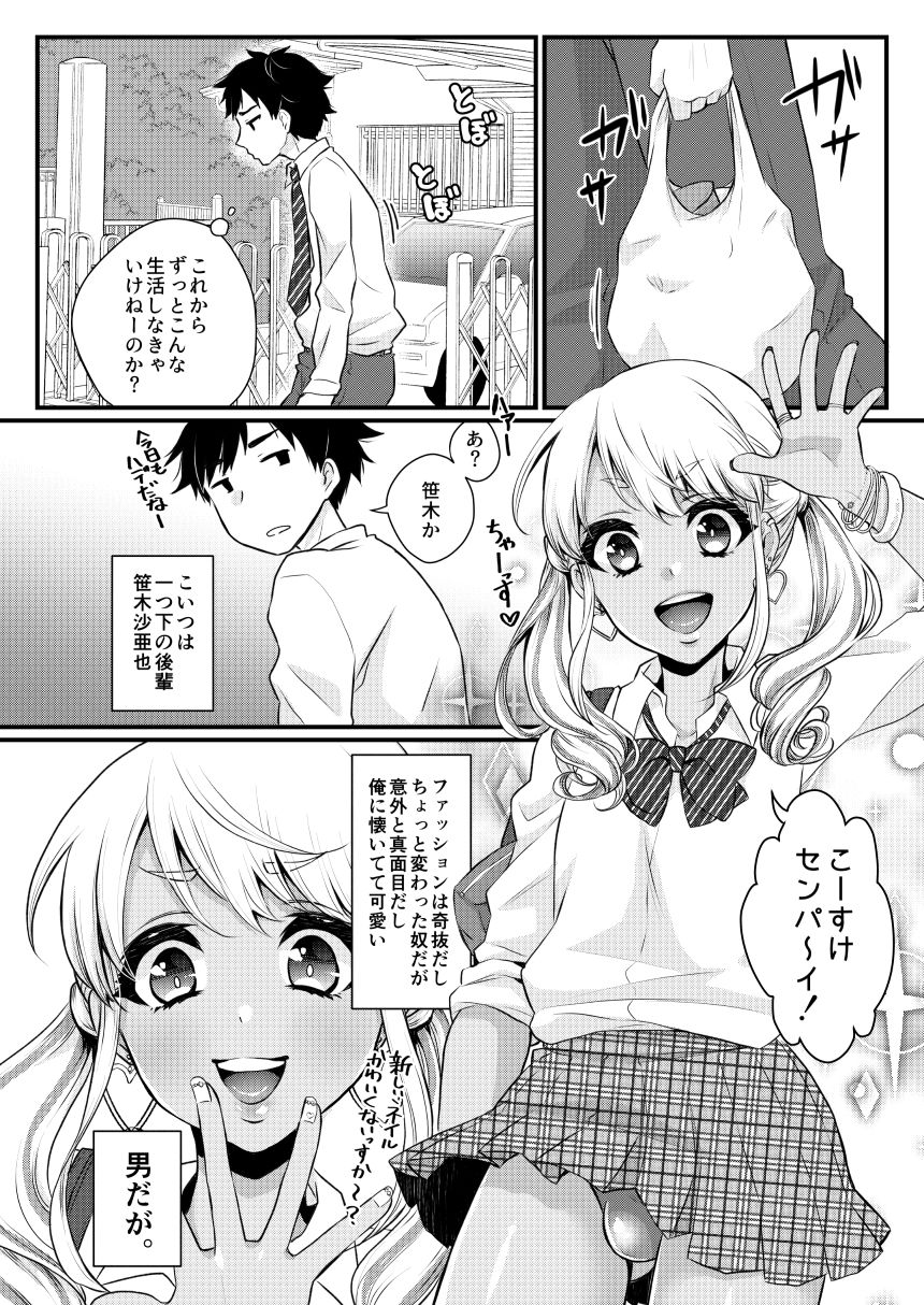 サンプル画像2:黒ギャル男の娘ママ総集編っす！(アカエボシ) [d_155720]