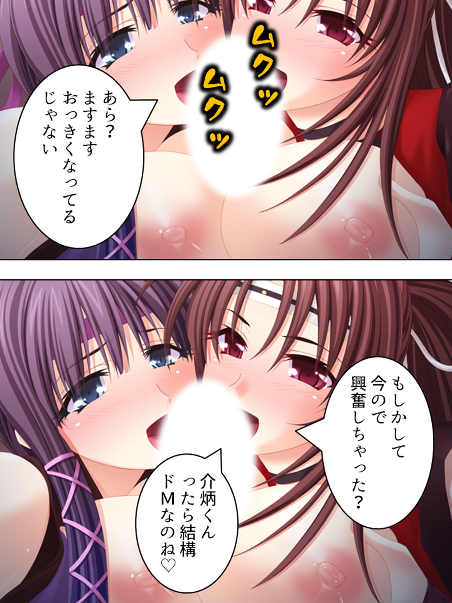 サンプル画像6:巨乳姉妹のお忍び生活。ダブルくのいちの術・炸裂！ 下巻(アロマコミック) [d_156184]