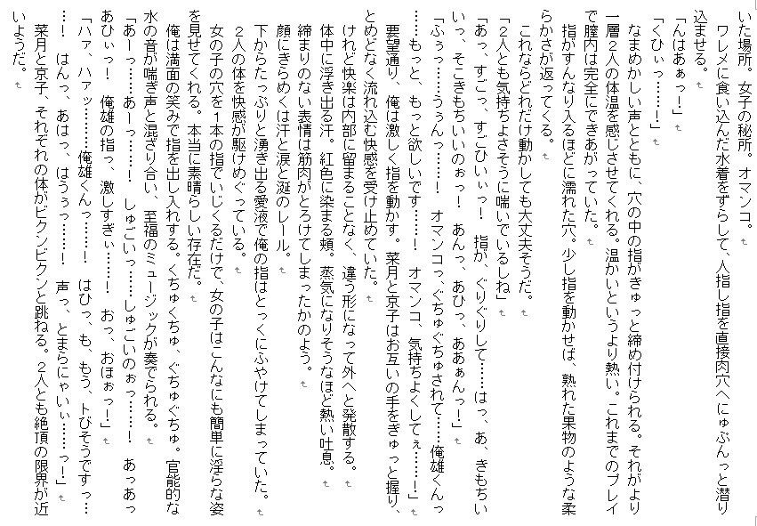 サンプル画像4:仲悪JKズに催眠かけて好き放題～水着羞恥プレイと強制百合～(SAOMAN) [d_156456]