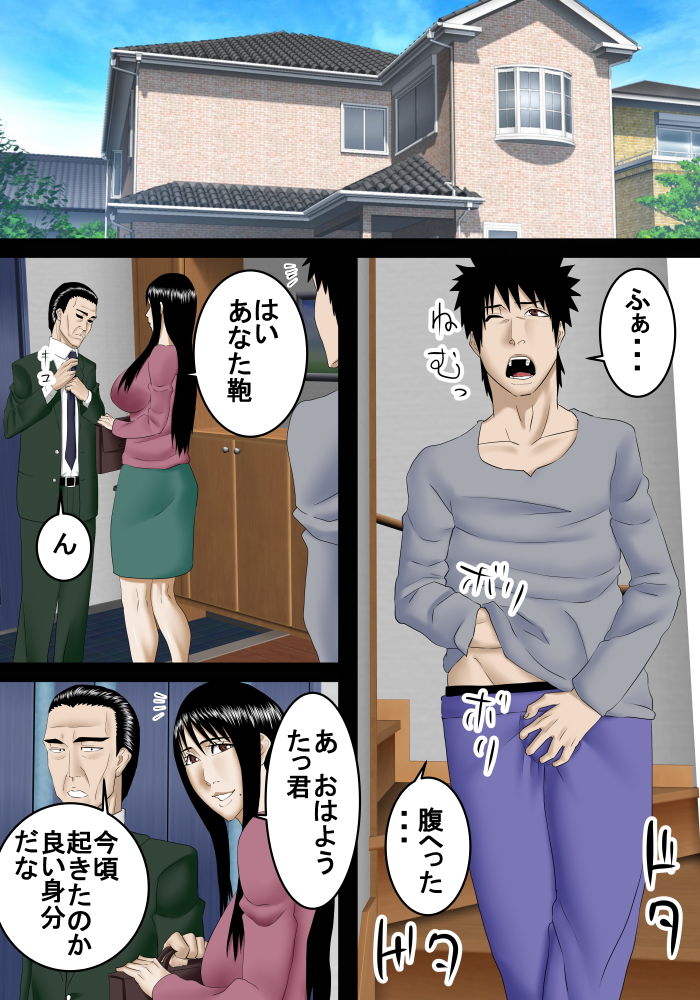 サンプル画像1:ニートの息子は母と肉体関係を結ぶ程仲が良い(SST) [d_161087]