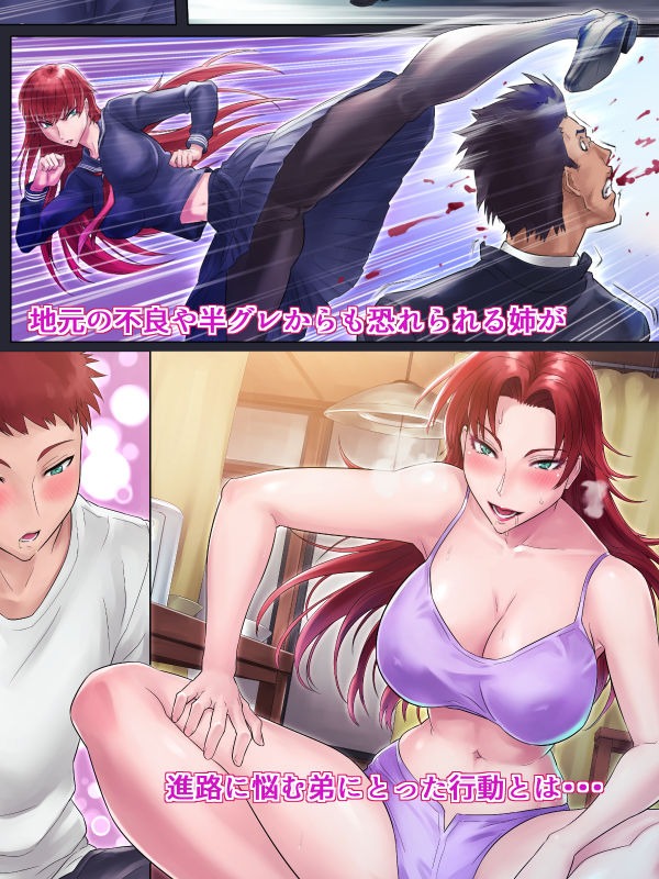 サンプル画像5:強気で男勝りな姉が弟にだけ見せるオンナの顔(グラスタートル) [d_163933]