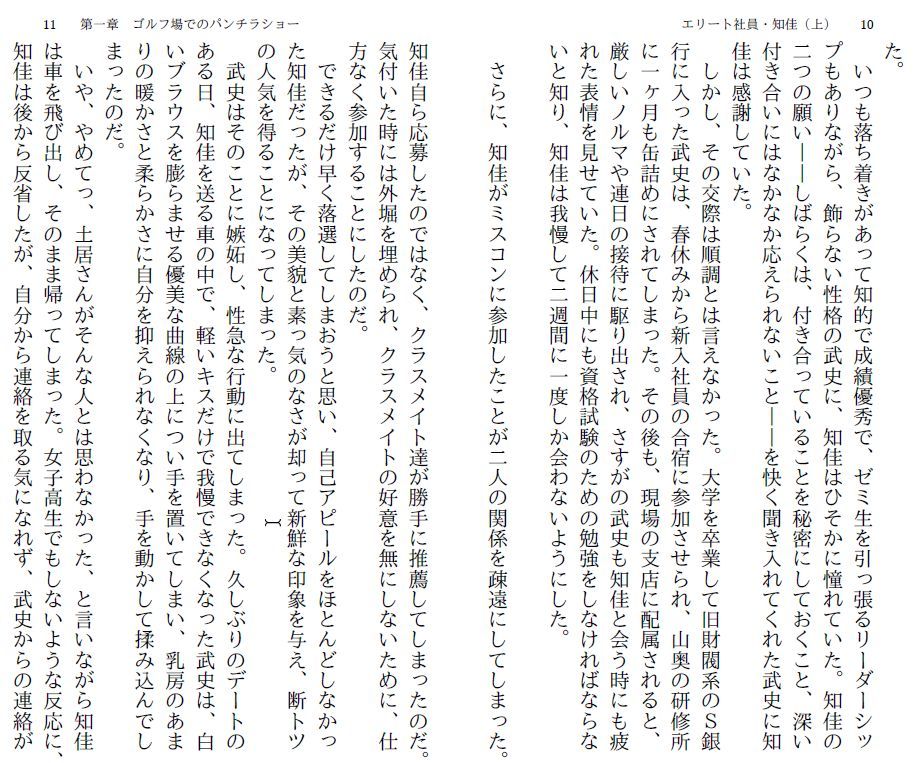 エリート社員・知佳(上)~社長賞は接待旅行~