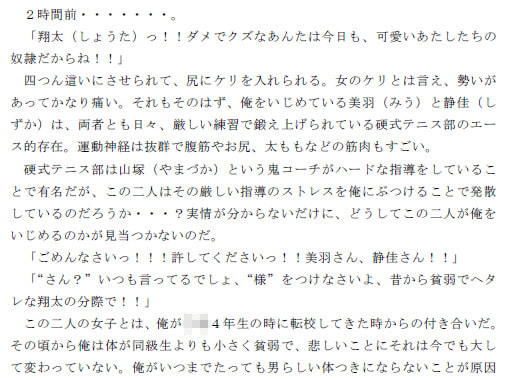 肉欲で大逆転!! ずっといじめられていた同級生の女子二人を肉奴隷にした俺 第一話