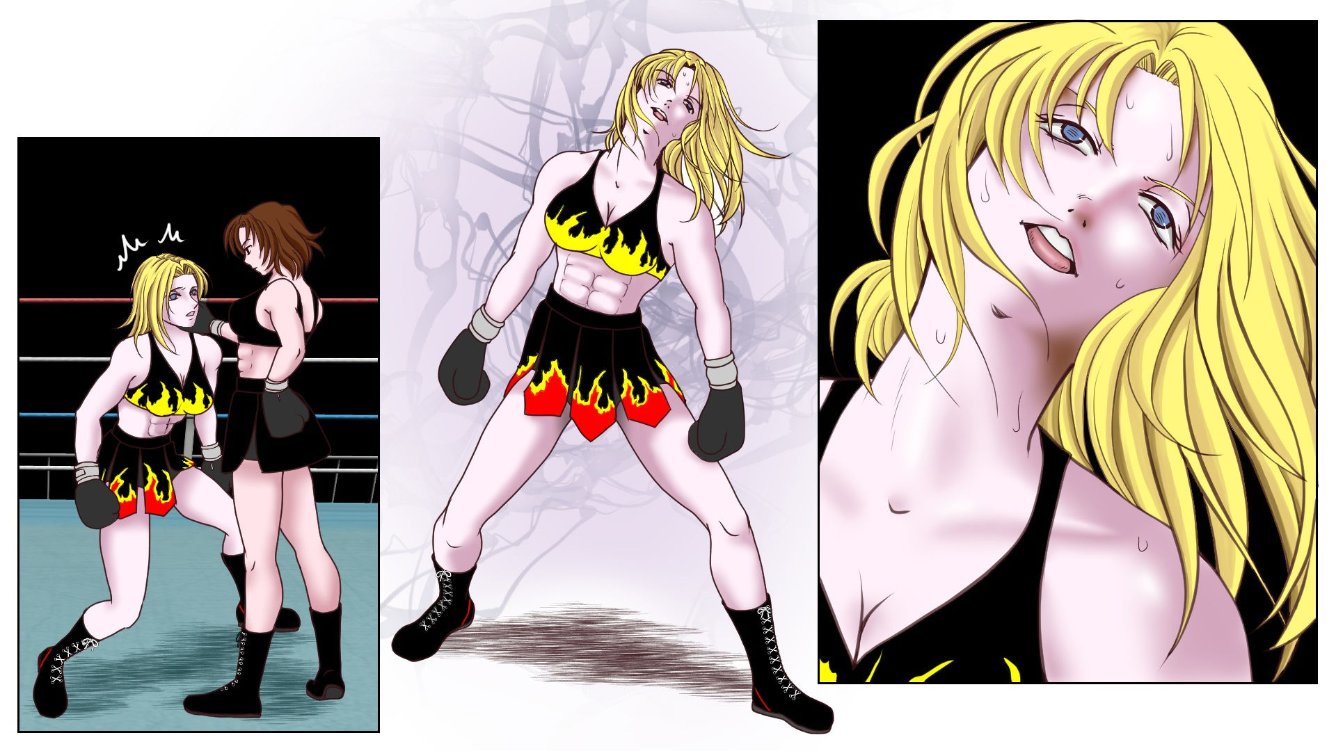 サンプル画像2:Fighting Goddess 番外編1(Fighting Scene) [d_170628]