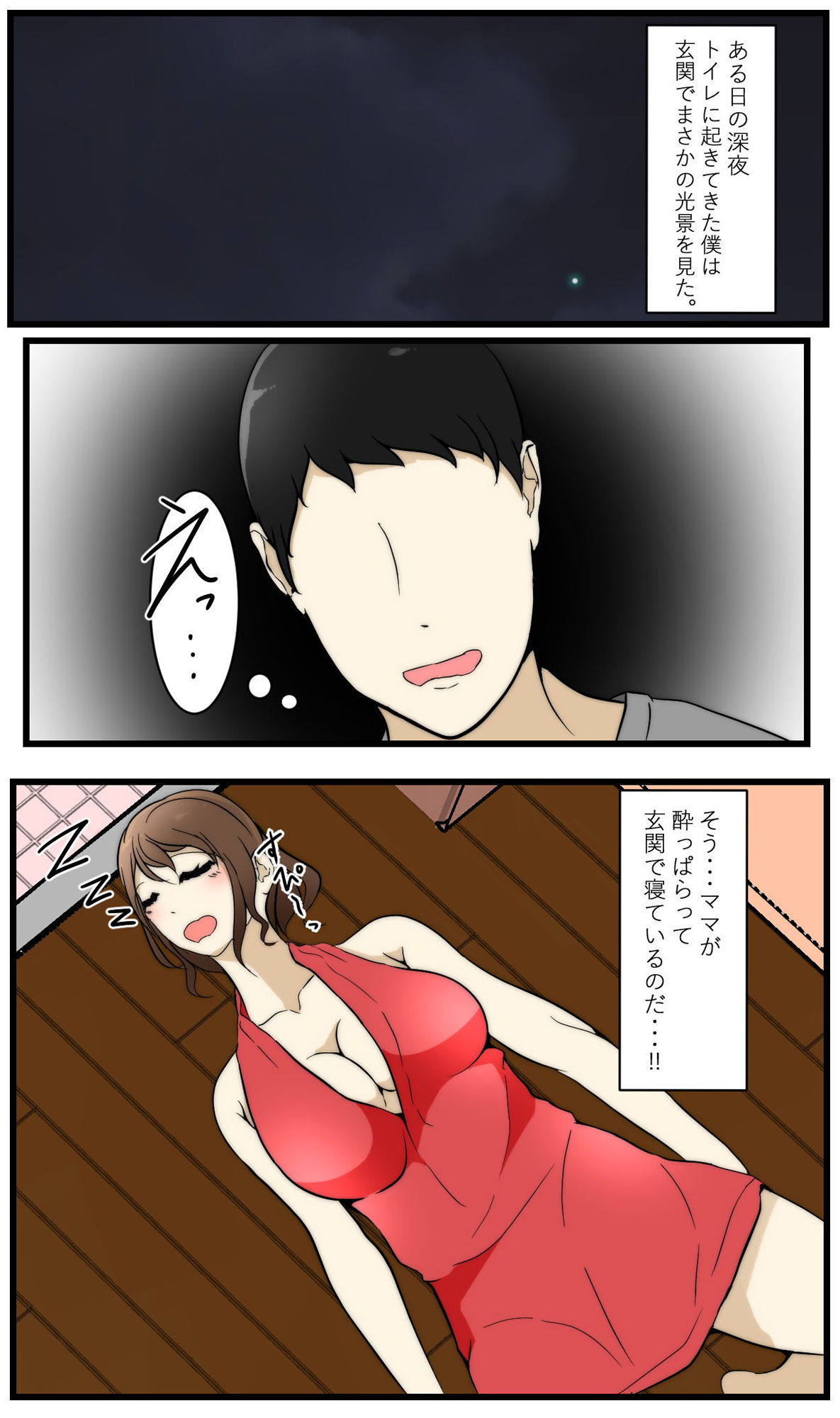 サンプル画像1:ママが酔って寝ていたので襲いました(Anasis) [d_170687]