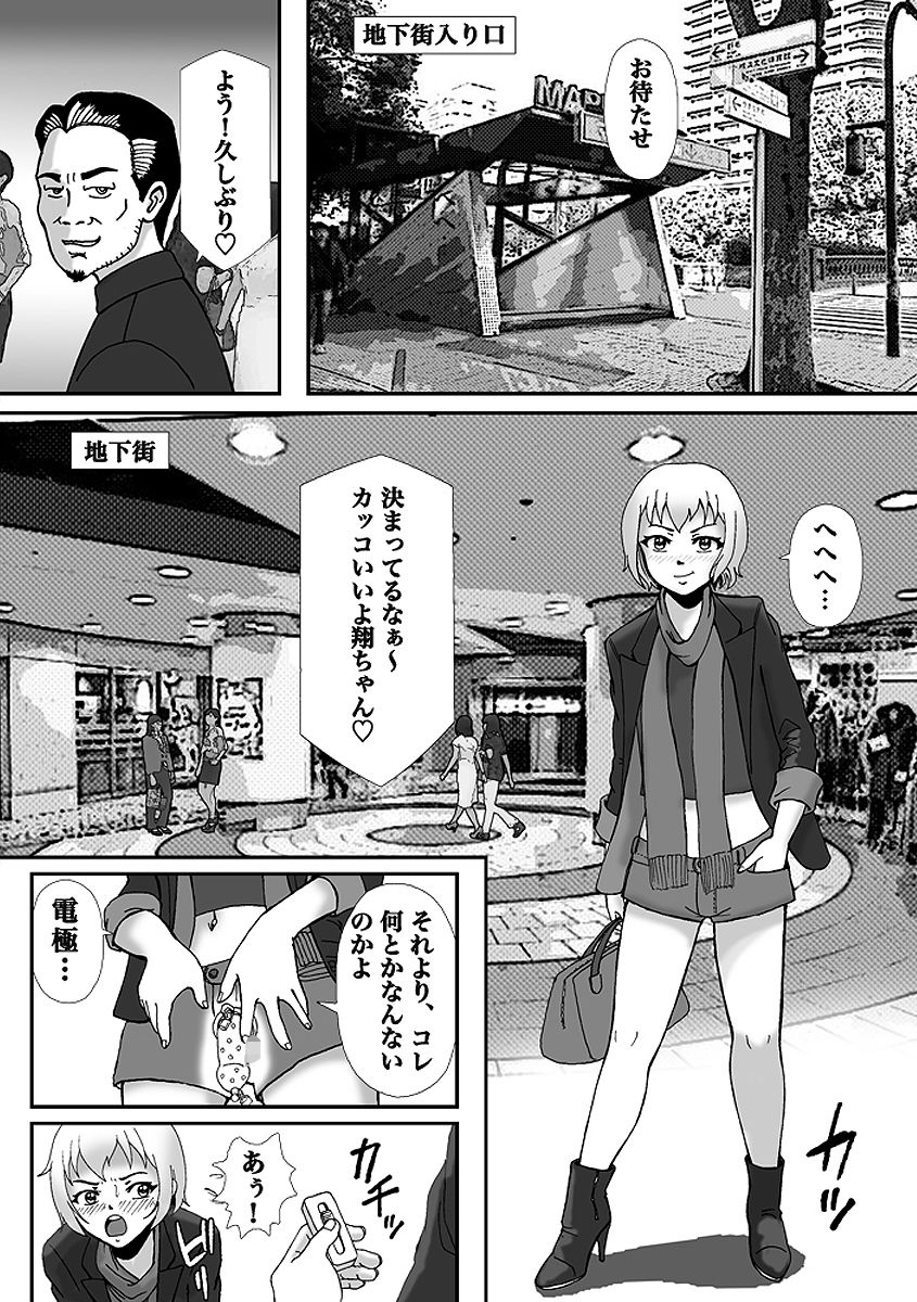 サンプル画像6:こんなふうにマゾにされていくのね。ニューハーフ娼婦露出調教旅行(Bカイマン) [d_171011]