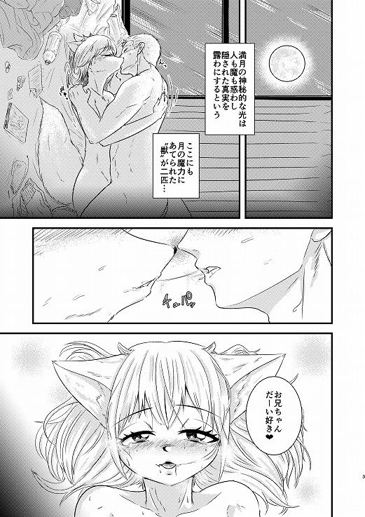 サンプル画像2:いもうとビーストヤラないと（night）？ 狼少女による行き過ぎた愛と禁断の兄妹関係(ねのこく) [d_171496]