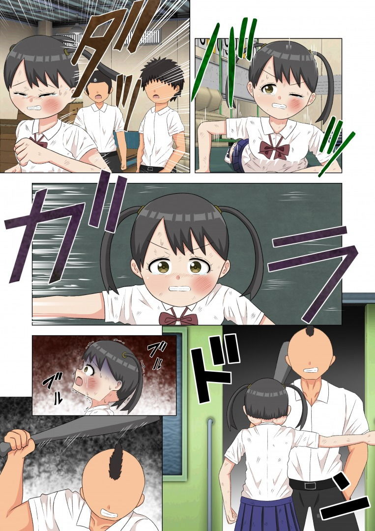 サンプル画像6:体育倉庫でボコられる女の子(ヒロピン工場) [d_171890]