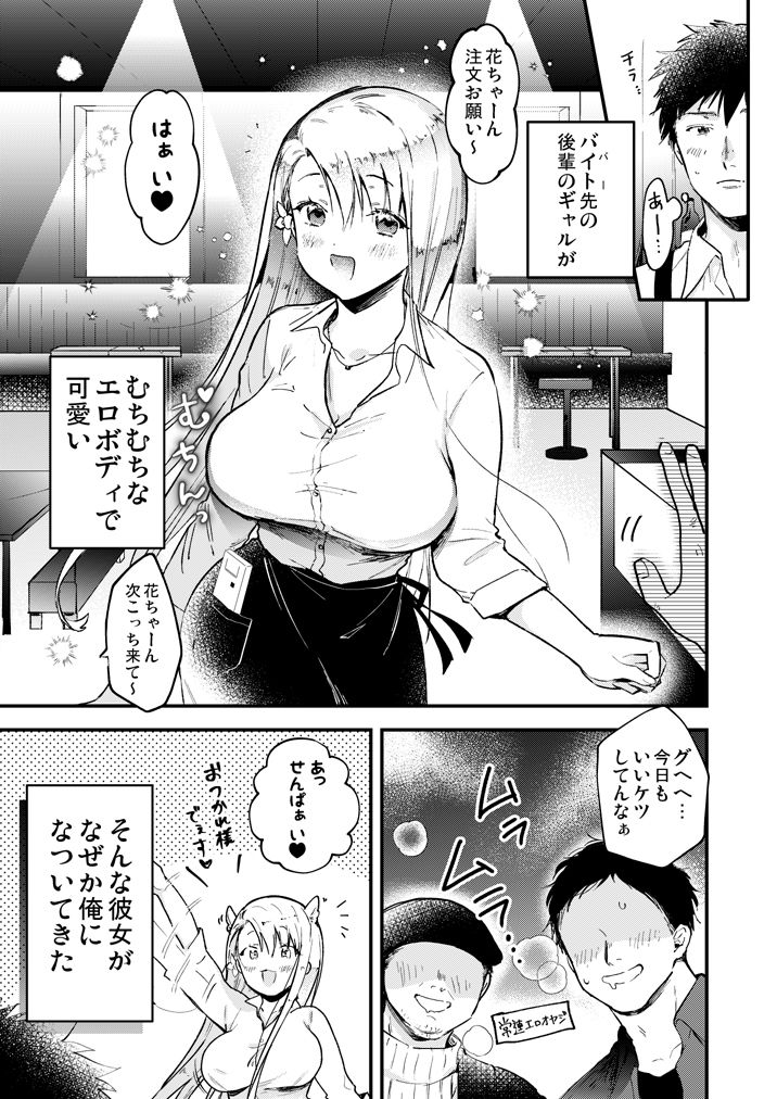 サンプル画像1:やわ肉●●ギャルがなついてきた(もこもこおじさん) [d_173879]