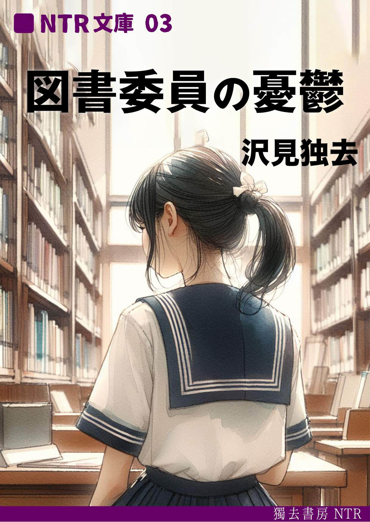 サンプル画像1:図書委員の憂鬱―片想いの少女は、同級生の手で女になる（NTR文庫03）(獨去書房NTR) [d_175740]