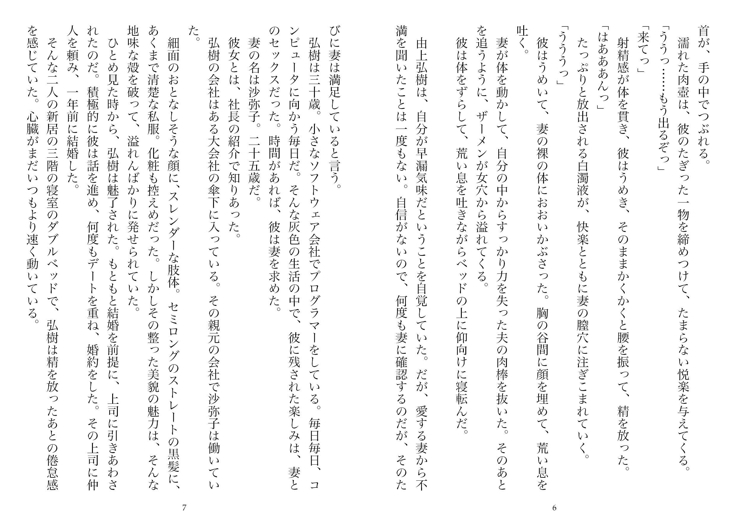 サンプル画像3:背徳の宴―他人のものだった妻（NTR文庫09 ）(獨去書房NTR) [d_176254]