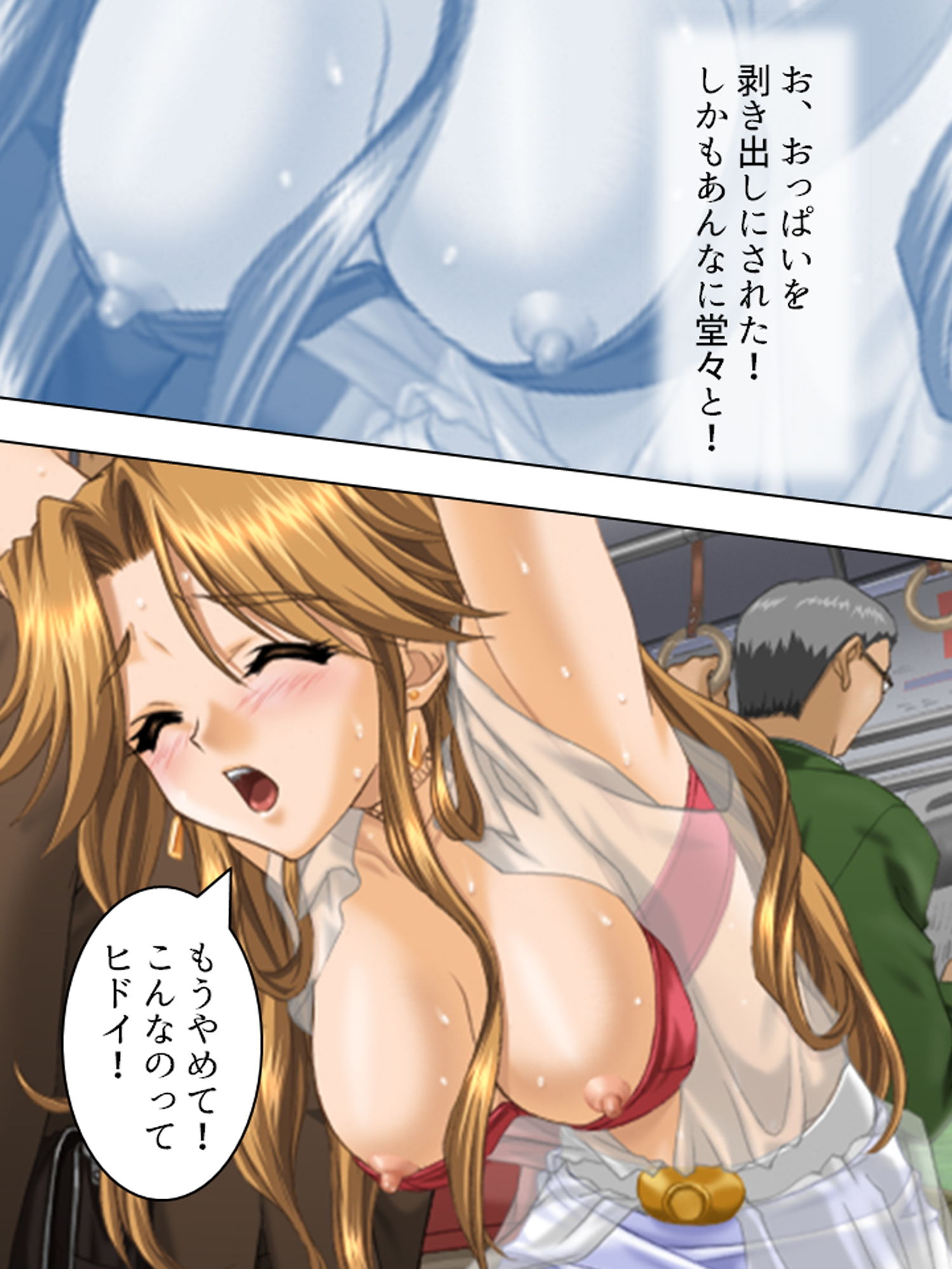 サンプル画像2:男の味方！男性専用車両で憧れの人が堕ちる瞬間 上(アロマコミック) [d_176601]