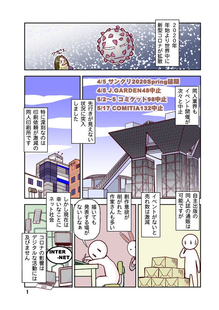 サンプル画像2:創作同人電子書籍のススメ 2020年コロナにめげない電子配信11ストア(まるちぷるCAFE) [d_179017]