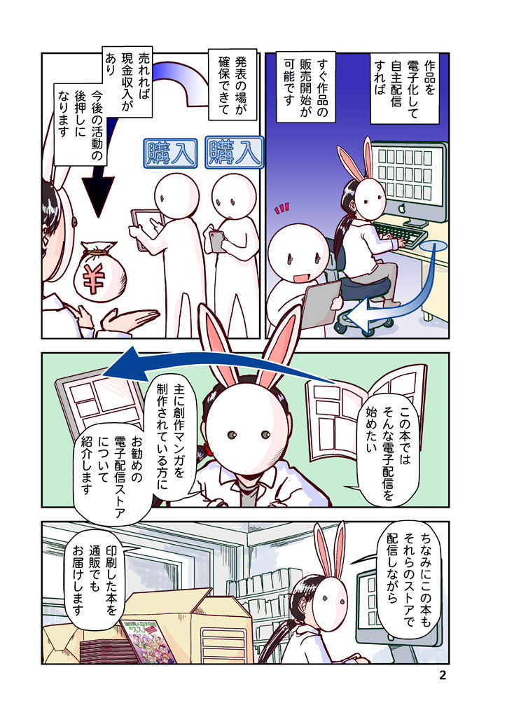 サンプル画像3:創作同人電子書籍のススメ 2020年コロナにめげない電子配信11ストア(まるちぷるCAFE) [d_179017]