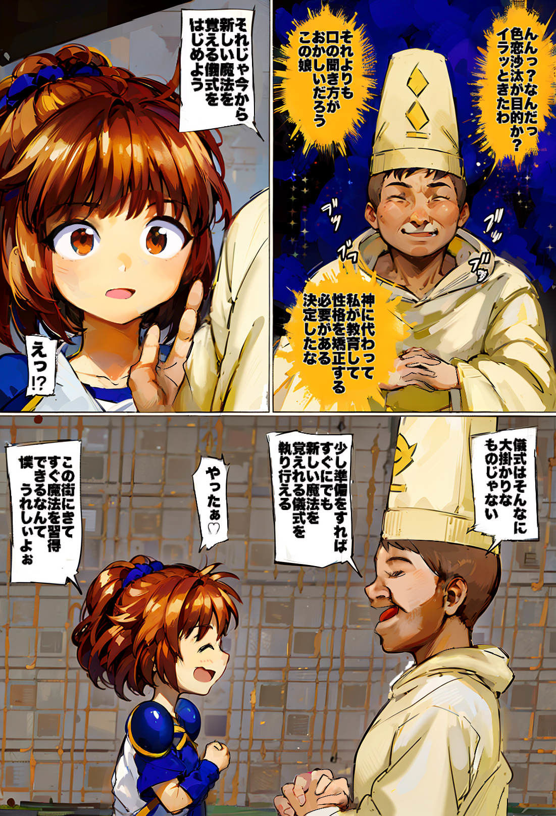 サンプル画像2:性事情を知らない-アルル・○ジャ -処女膜貫通- あやしい神父から性行為による魔術伝承(サークルイタク) [d_182894]