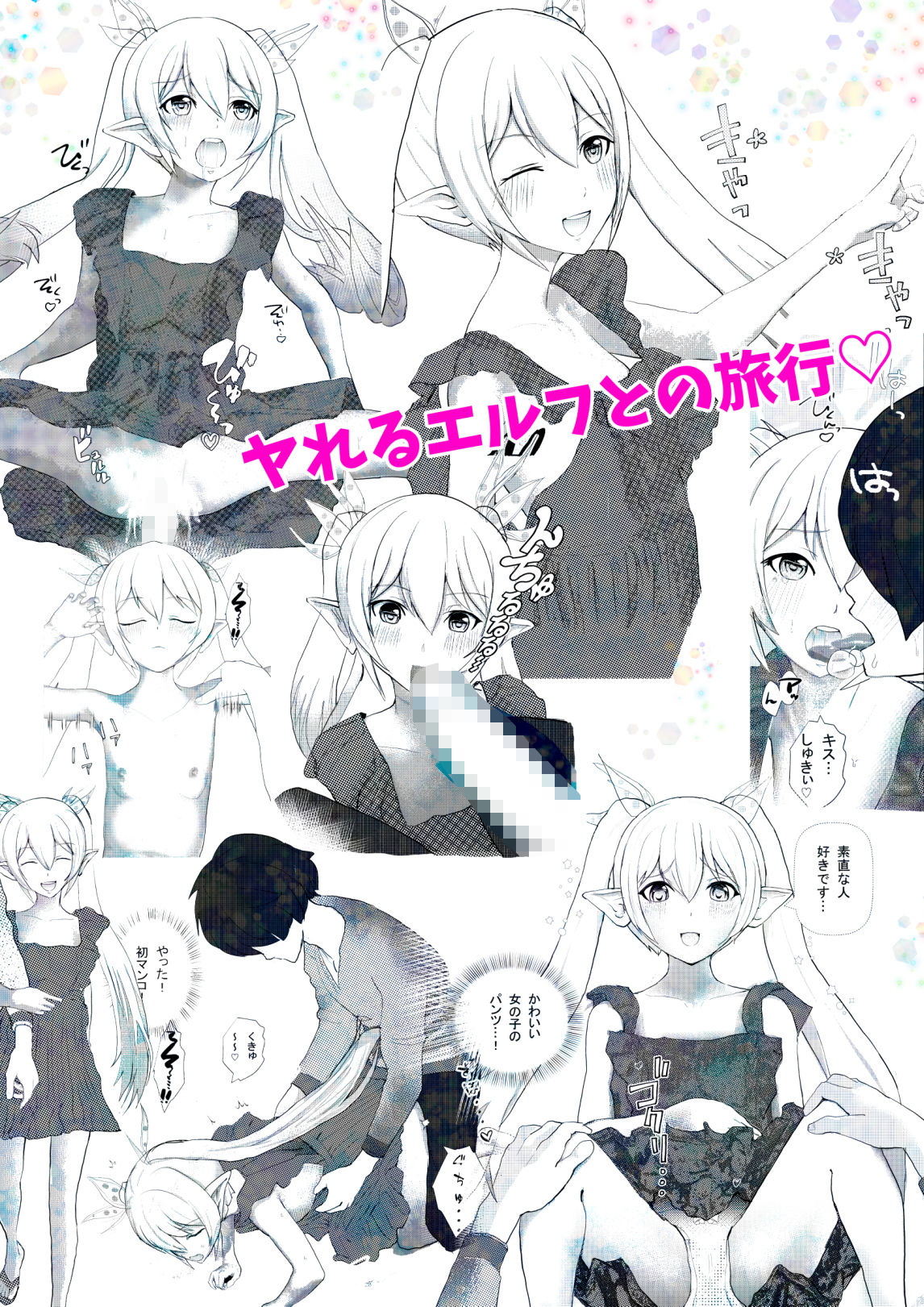 深夜バスで隣がエルフで思わず一緒にSEX旅行