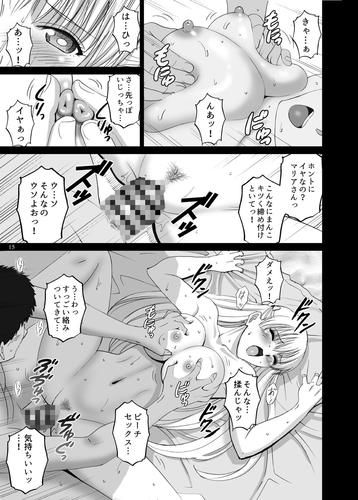 サンプル画像1:ビーチでマリアさんとハメレコセッション(ACTIVAアニゲー) [d_185083]