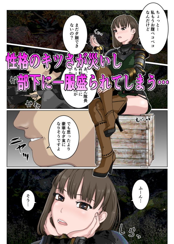 サンプル画像2:生意気な女騎士隊長が部下に下剋上されて沢山ひどい目にあうなんて…(サンキエスプロジェクト) [d_187054]