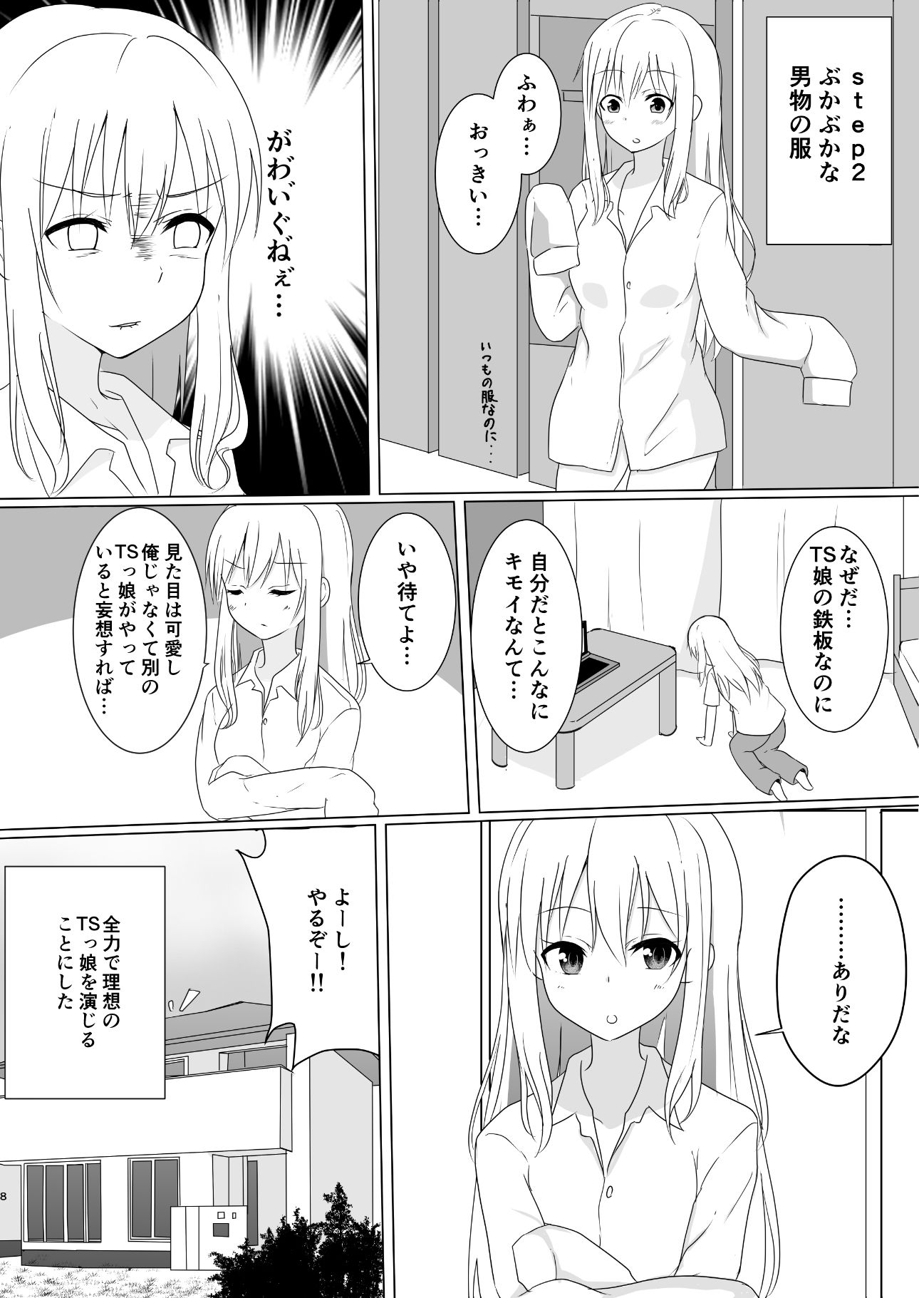 サンプル画像3:TS好きな男子がTSしたから全力で理想のTSっ娘を演じるやつ(2D→ays) [d_187130]