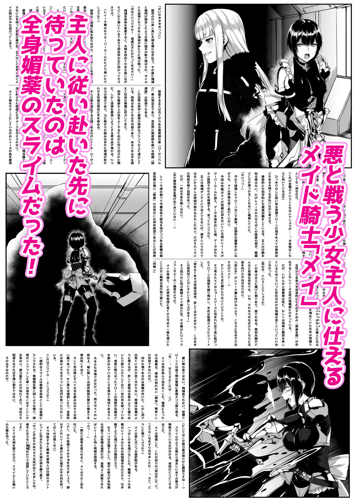 サンプル画像1:メイデン＆メイガス-メイド騎士の章-〜触手悦獄に沈む忠勇のメイド騎士と高貴なる魔術師〜(Palette Enterprise) [d_187480]